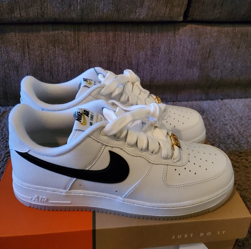 Nike Air Force 1 white black sneakers